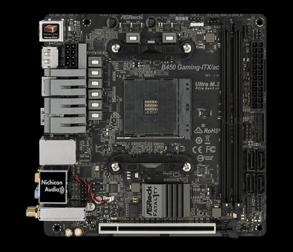 Asrock Fatal1ty B450 AM4 ITX/AC