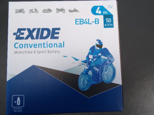 AKUMULATOR BATERIJA ZA MOTOR MOTOCIKLE SKUTER 4 AH 50A