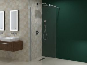 A31209-Kabina tuš WALK IN 110x200 8mm prozirno staklo ROCCO