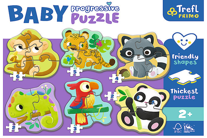 Puzzle - Egzoticne zivotinje - prve puzzle | 22 komada