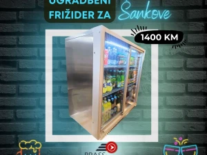 INOX ugradbeni Frižider za ŠANKOVE -Klimasan