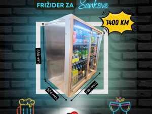 INOX ugradbeni Frižider za ŠANKOVE -Klimasan