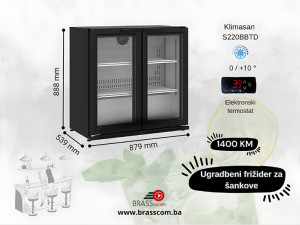 Klimasan S220BBTD-Elektronski Termostat-za šankove