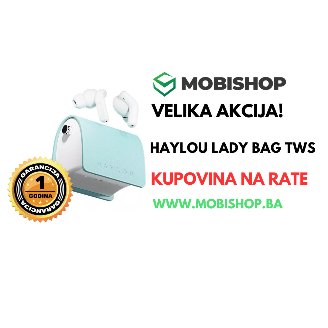 BLUETOOTH  SLUSALICE HAYLOU LADY BAG TWS EARBUDS BLUE