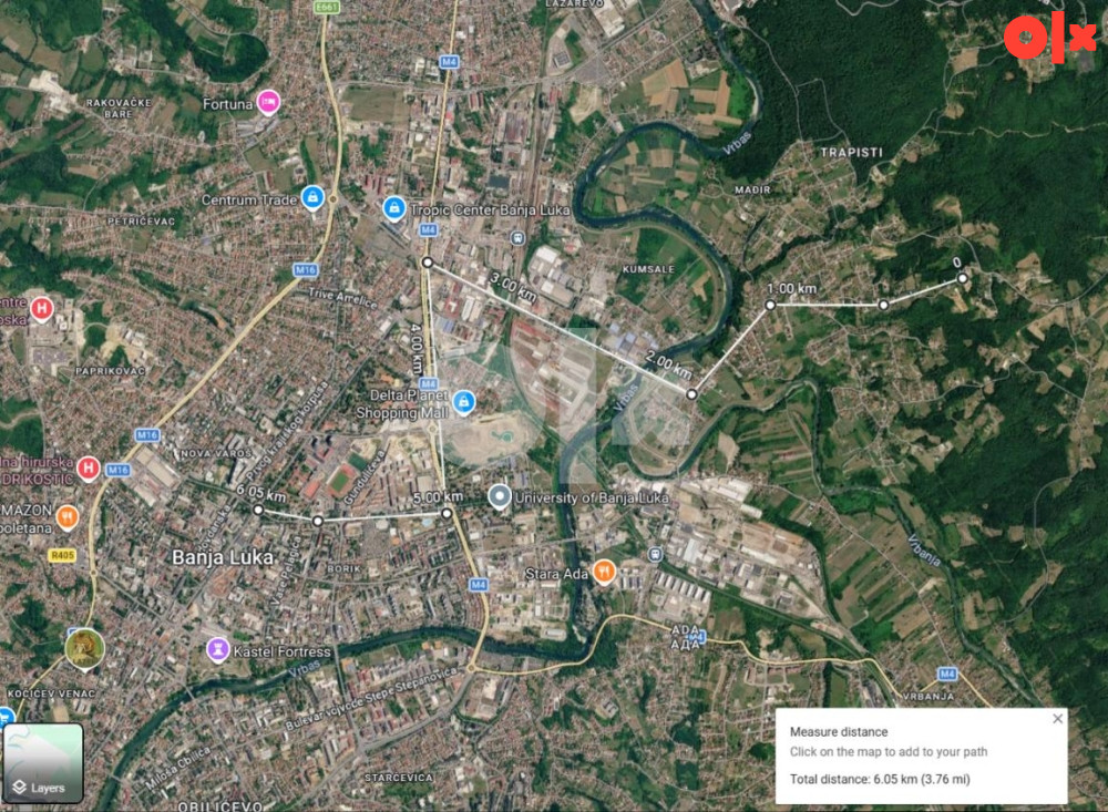 Zemljište Banja Luka - Česma - Krčmarice 1360m2 2