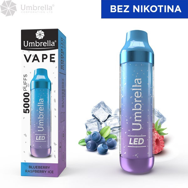 vape bez nikotina Umbrella Elektronska Jednokratna 5000 Puffs LED BEZ NIK - Električne  cigarete