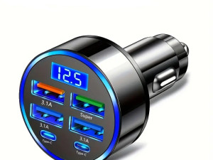 Brzi punjač 6-u-1 za automobil auto punjac