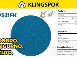 Čičak brusni disk 115 granulacija 40 Klingspor