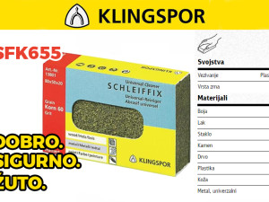 Elastični brus schleiffix granulacija 60 Klingspor
