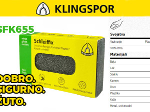 Elastični brus schleiffix granulacija 120 Klingspor