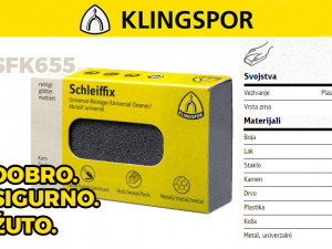 Elastični brus schleiffix granulacija 240 Klingspor