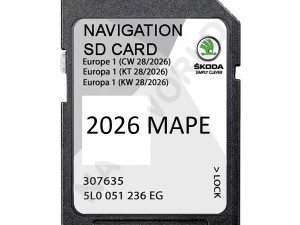 Skoda Mape 2026 Navigacija za Octavia SuperB Yeti Fabia KODIAQ