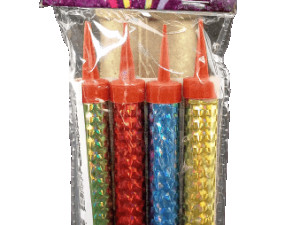 Rođendanske tortne prskalice 4/1 šarene