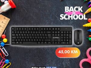 Back2School Everest Tastatura i Miš Comb KM-7500 Wireless set