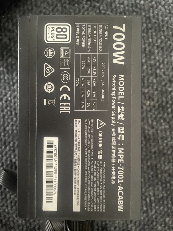 Cooler Master PSU napojna 700W