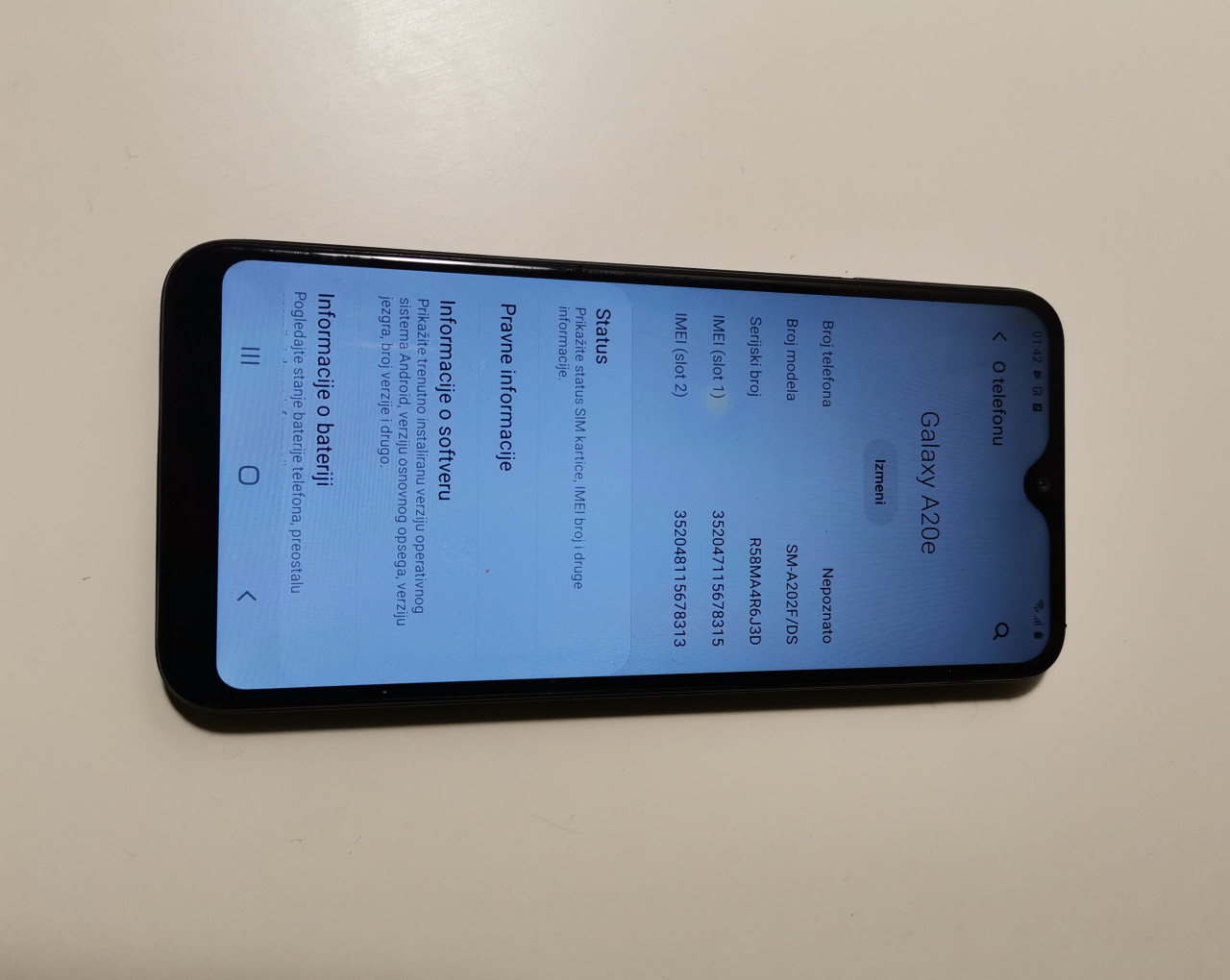 Samsung A20e 3GB 32GB Dual Sim Android 11 5.8 inca Top