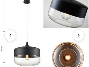 Viseći stakleni luster retno stil uvoz sa Njemačkog tržišta