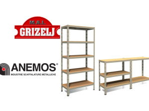 Metalna polica stalaža stalaze 180x90x40cm 1000kg