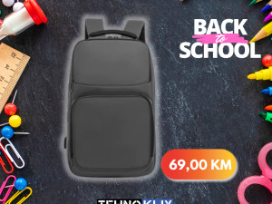Back2School BORG Ruksak za laptop S8839 siva 15,6"