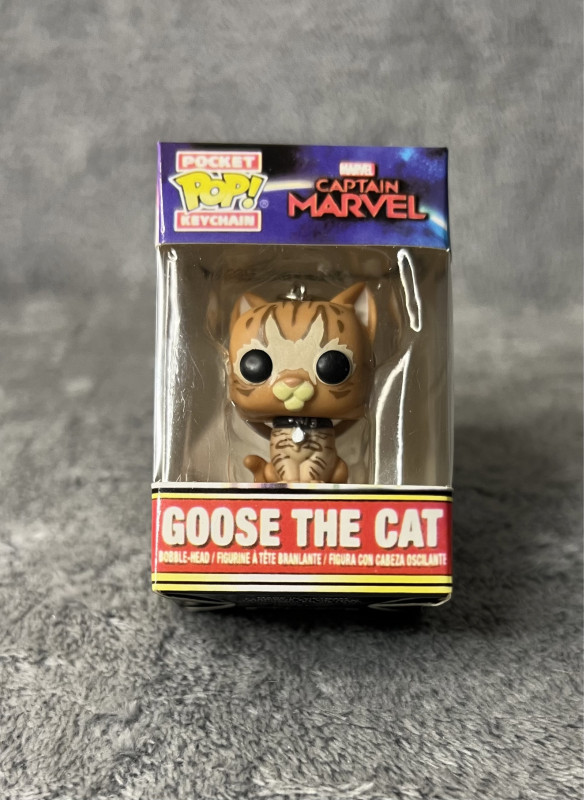 Keychain Funko Goose The Cat Keychain Captain Marvel Cat Pop Funko
