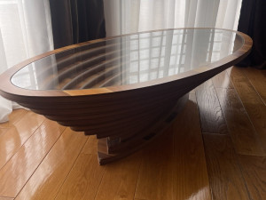 Drveni sto puno drvo stol 164x80cm