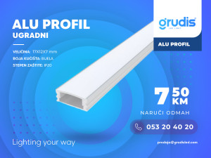 ALU PROFIL BIJELI LED TRAKA