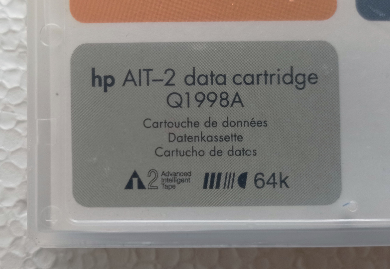 HP AIT-2 Data Cartridge Q1998A 1000GB Made in USA