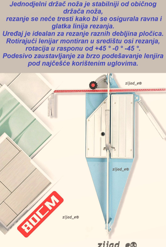 Profesionalni razač pločica do 80cm dužine!