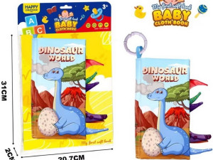 Baby edukativna knjiga za bebe dinosaur, igračke