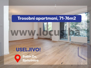LOCUS: NOVOGRADNJA!!! Trosoban apartman, Bjelašnica. USELJIVO!