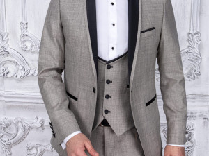 Muško smoking svečano odijelo(sako+hlače+prsluk)veličina 56