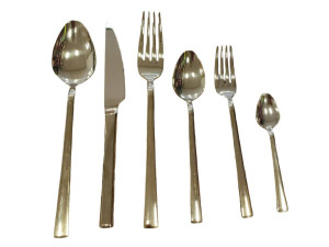 Escajg set za 6 osoba - 36 komada - zlatni