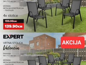 STOLICA METAL-TEKSTIL 92 CM S/B MEDITERRANNA