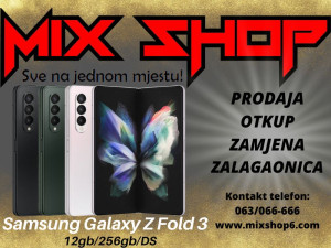 Samsung Galaxy Z FOLD 3 5G 12gb/256gb Garancija*Zamjena FOLD3 ds