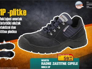 RADNE ZAŠTITNE CIPELE WURTH MONZA S1P PLITKE 39-47