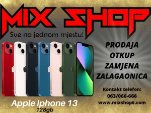 APPLE IPHONE 13 128GB *Garancija*Zamjena*Sve boje*