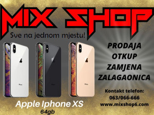 APPLE IPHONE XS 64GB *TOP* *Garancija*Zamjena*3 boje* X-S