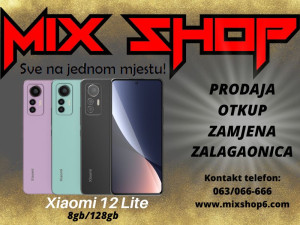 XIAOMI 12 LITE 5G 128GB *Novo* *Garancija*Razne boje* mi