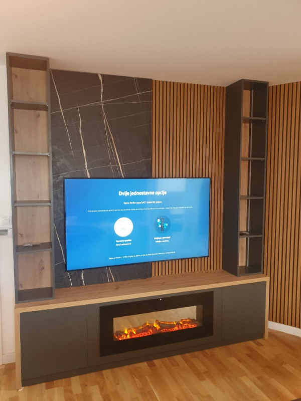 Zidni panel / Zidne letvice Teak & Black - Zidne dekoracije i tapete ...