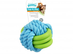 Igračka za pse Twins rope ball 7 cm Pawise