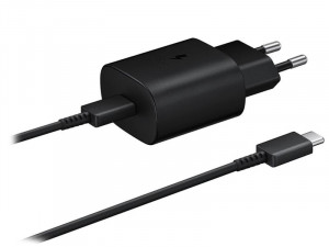 PUNJAC PD 25W TIP C NA TIP C CRNI  SA KABLOM