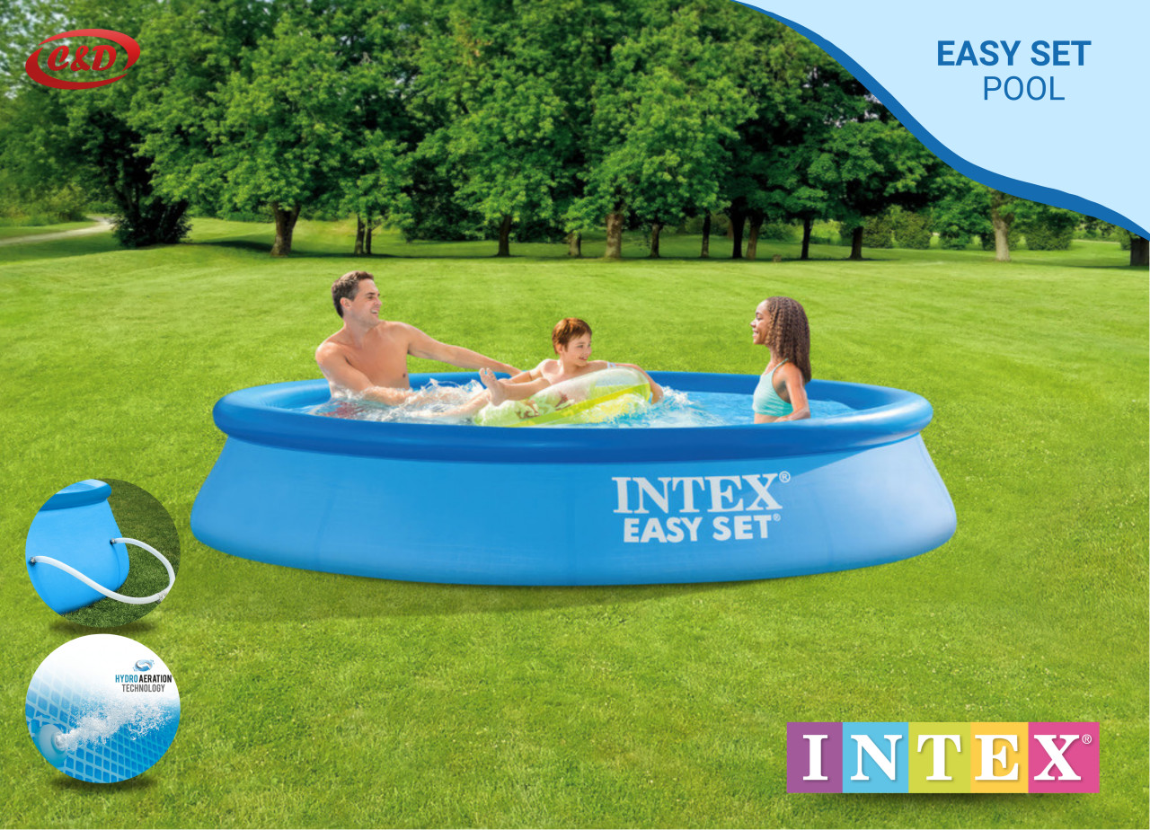 INTEX Bazen; Easy Set; 244 x 61 cm + PUMPA