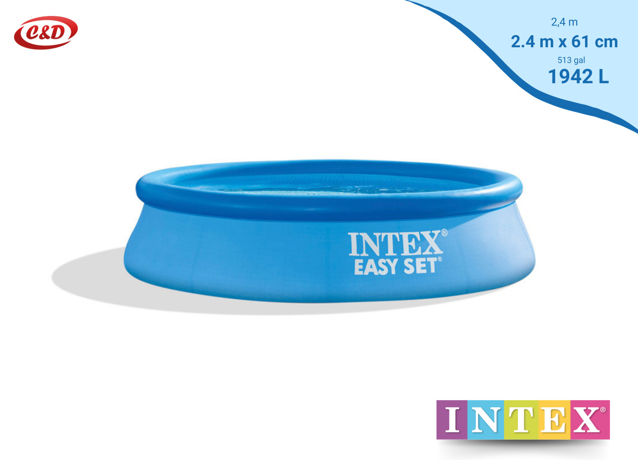 INTEX Bazen; Easy Set; 244 x 61 cm + PUMPA