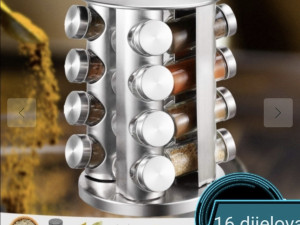 Stalak za začine 16 dijelova rotirajuci kvalitetno