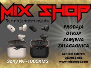 SONY WF-1000XM3 Bežične Slušalice XM3 WF1000XM3 EarBuds 1000 XM3