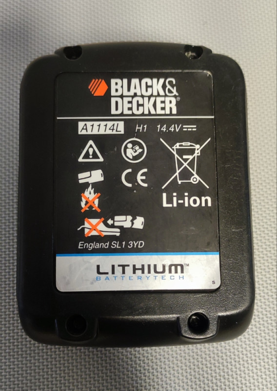 Black decker aku baterija 14.4V 14.4 V Li-ion A1114L