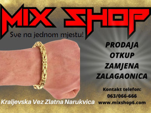 KRALJEVSKI VEZ ZLATNA Narukvica Lanac rad puno zlato gold 14k