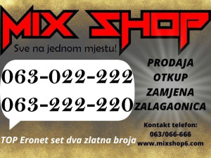 SET 063-022-222 i 063-222-220 ERONET VIP ZLATNI BROJEVI BROJ GOLD
