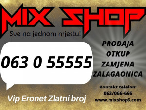 *063-055-555* ERONET GOLD ZLATNI BROJ TOP VIP BROJEVI