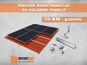 Aluminijska konstrukcija za krov solarni paneli Solarne Elektrane
